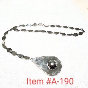 Silver Chrome Necklace, Item # A-190